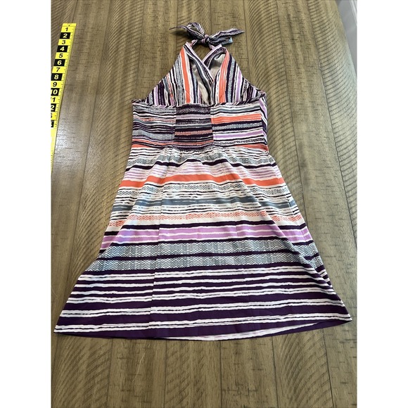 Athleta Pack Everywhere Striped Halter Dress Women's SZ 4P - Picture 12 of 13